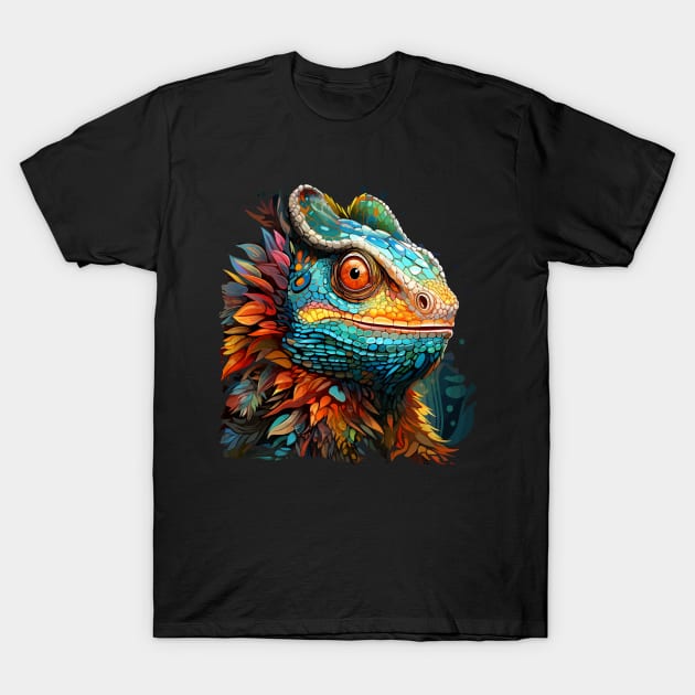 Chameleon Rainbow T-Shirt by JH Mart